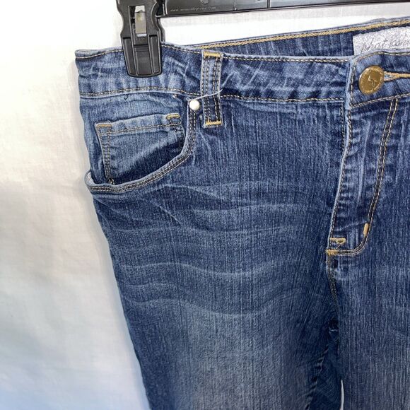 Phat Fashion Silver Label Straight Jeans Women’s Size 18 Blue Zip Fly Cowgirl - Picture 5 of 12